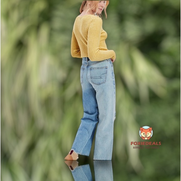 NWT - AE Women’s Button-Front Cardigan (Dark Lime Green / Multiple Sizes) - Picture 7 of 10